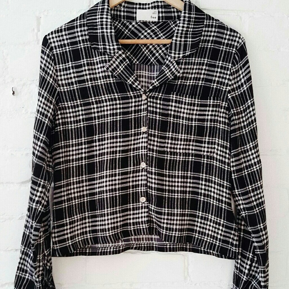 Plaid blouse